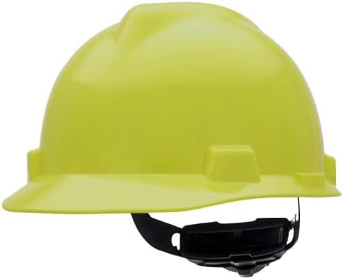 MSA V-Gard Cap Safet Safety מתלה כובע קשה | מעטפת פוליאתילן, הגנה מפני השפעה מעולה, רצועות כתר בהתאמה עצמית